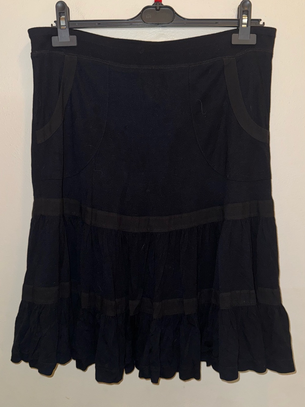 Free People A Line Black Skirt Boho Size Medium